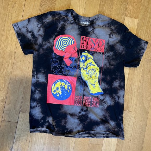 Tie Dye "Find Balance" Graphic T - Picture 1 of 3